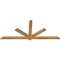 Ekena Millwork Kennewick Rough Sawn Timber Gable Bracket, Western Red Cedar, 84"W x 35"H x 2"D x 4"F, 10/12 Pitch GBW084X35X0204KEN00RWR - alternate 2